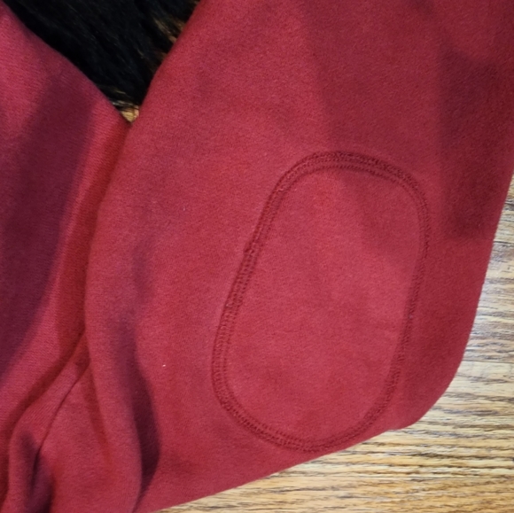 Eddie Bauer Vintage Burgundy Zip-up Hoodie Size M - Picture 8 of 10